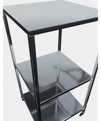 Carrello 3 piani Acciaio Inox 2